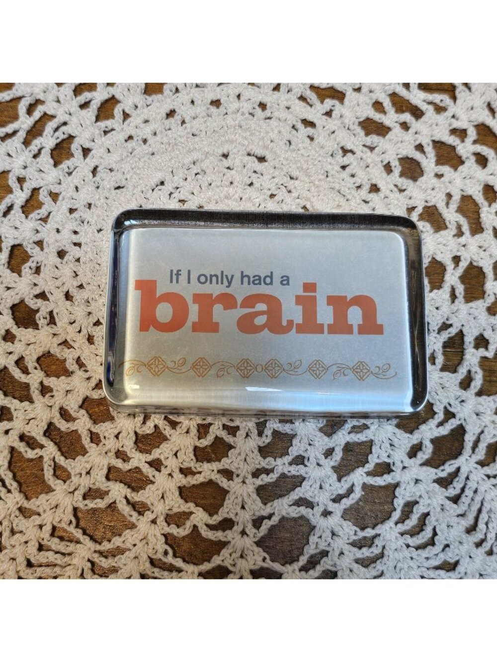 Vintage 1967 Hallmark " If I Only Had A Brain" Funny Novelty Paper Weight
